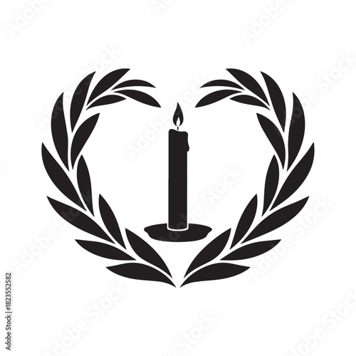 Candle Flame Amidst Elegant Petals Symbol of Serenity, Light, and Spiritual Reflection.