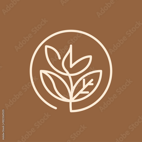 Flora Abstract Icon Design