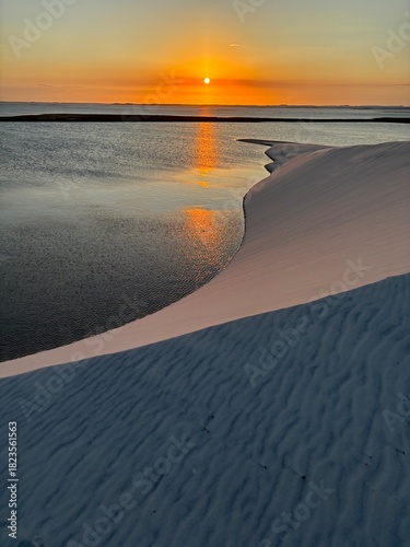 Lençois Maranhenses at Sunset, Brazil