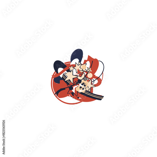 vector illustration of a pair of shoes