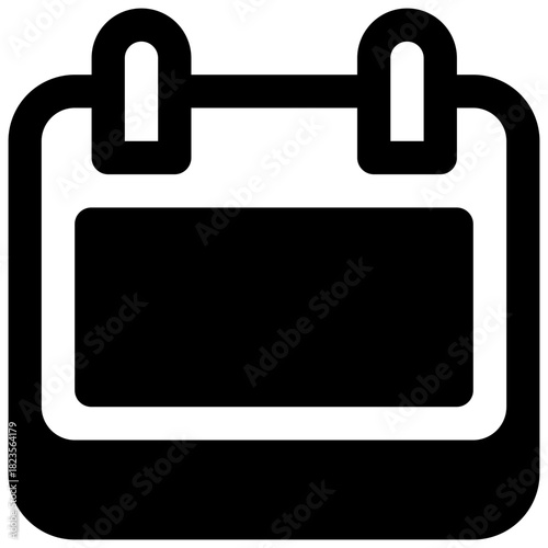 Deadline. Outlined stroke vector icon with black-filled details.