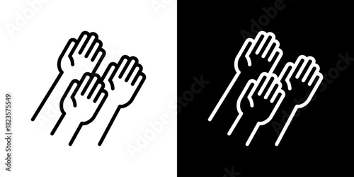 Outreach IIcon Vector Illustration. Fresh Line Design Built For Creative Flexibility In Light And Dark Versions.