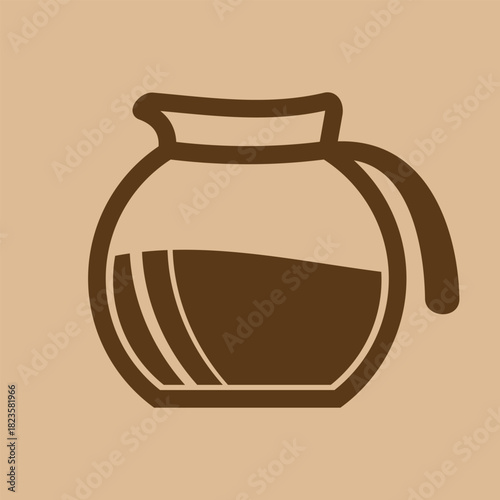 Coffee pot icon. Vector illustration