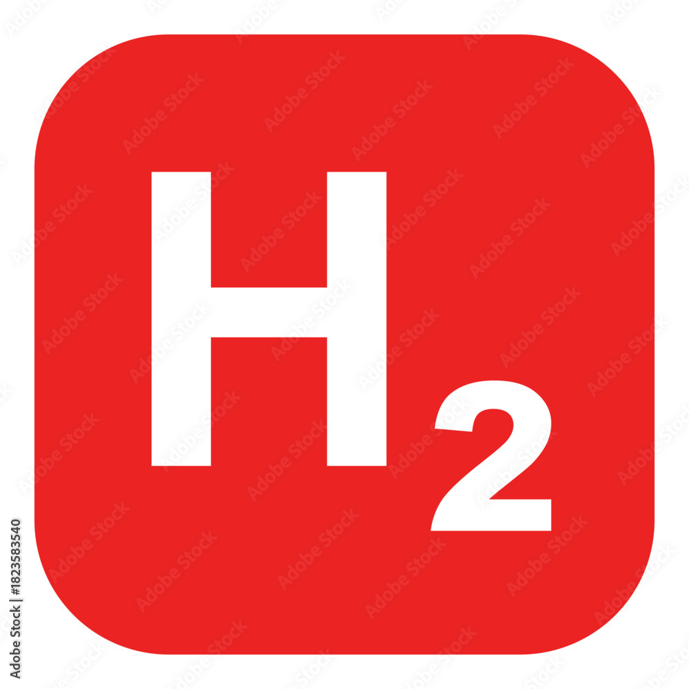 Fototapeta premium Wasserstoff und App Icon