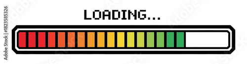 Loading progress bar complete data indicator symbol design graphic element illustration vector download waiting