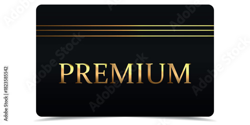 VIP gold card. Luxury texture template design. Golden Vip ticket on black background for invitation, club, award, casino, certificate. Exclusive premium card. Vector illustration