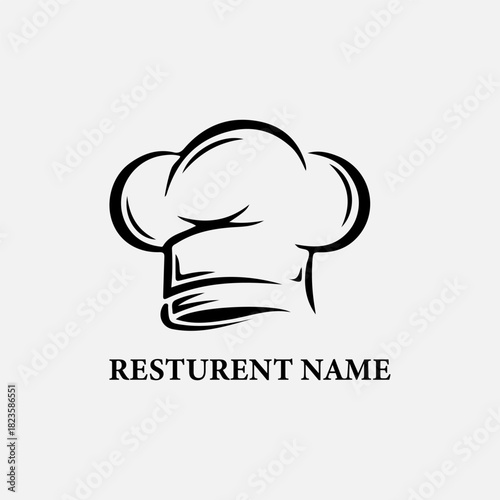 Classic and charming chef hat logo design.
Perfect for a welcoming and professional restaurant brand.
Simple black line art symbolizing culinary expertise and passion.
Ideal for eateries emphasizing q