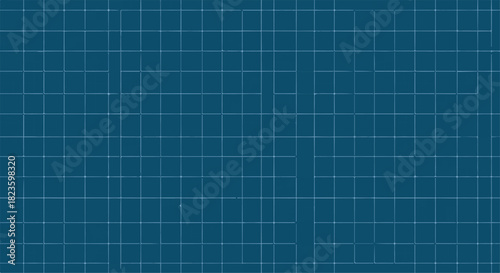 Technical dark blue grid pattern background resembling engineering blueprint or graph paper surface