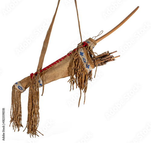 Native american indian bow and arrow - Replica