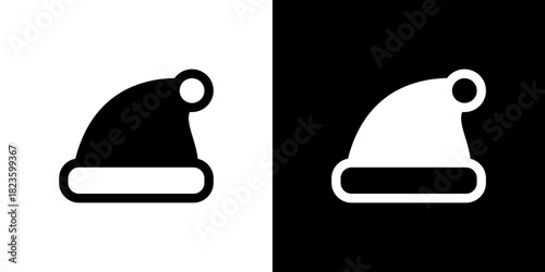 サンタクロースの帽子のアイコン
