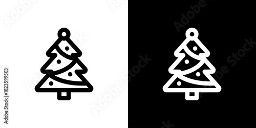 クリスマスツリーのアイコン