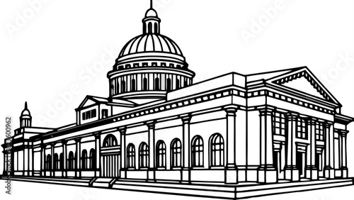 Very beautiful street-view scene of the Old Post Office Pavilion in Washington, D.C., showcasing its historic architecture, clean daylight atmosphere, and balanced urban composition suitable for stock
