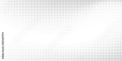 gold polka dots seamless pattern on white background. Halftone minimalist abstract
