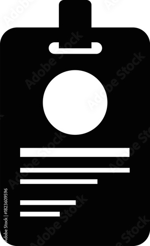 Identification Card Illustration to Show Info About Employee Such as Name Address Photo Position and Other Relevant Details With Place for Photo