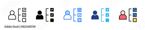 Eligibility Criteria Icon Set Multiple Style Collection