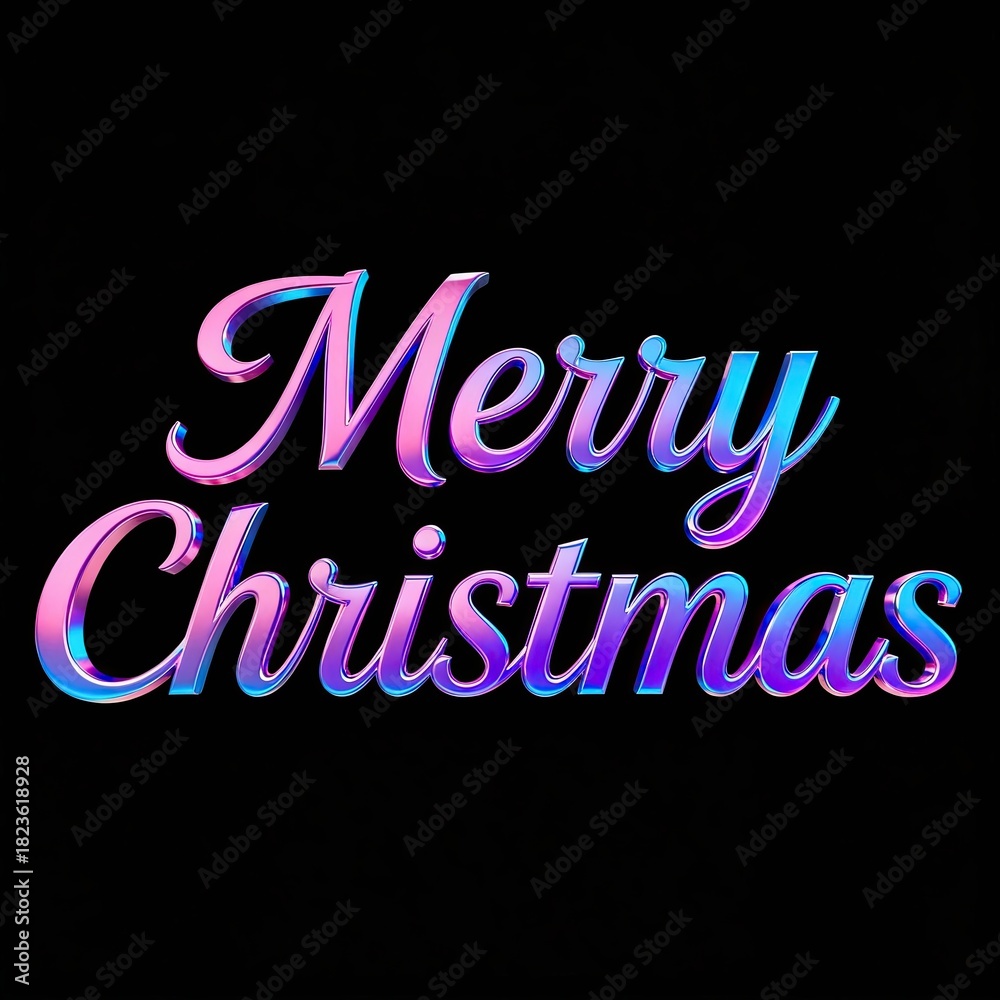 Obraz premium Merry Christmas text design