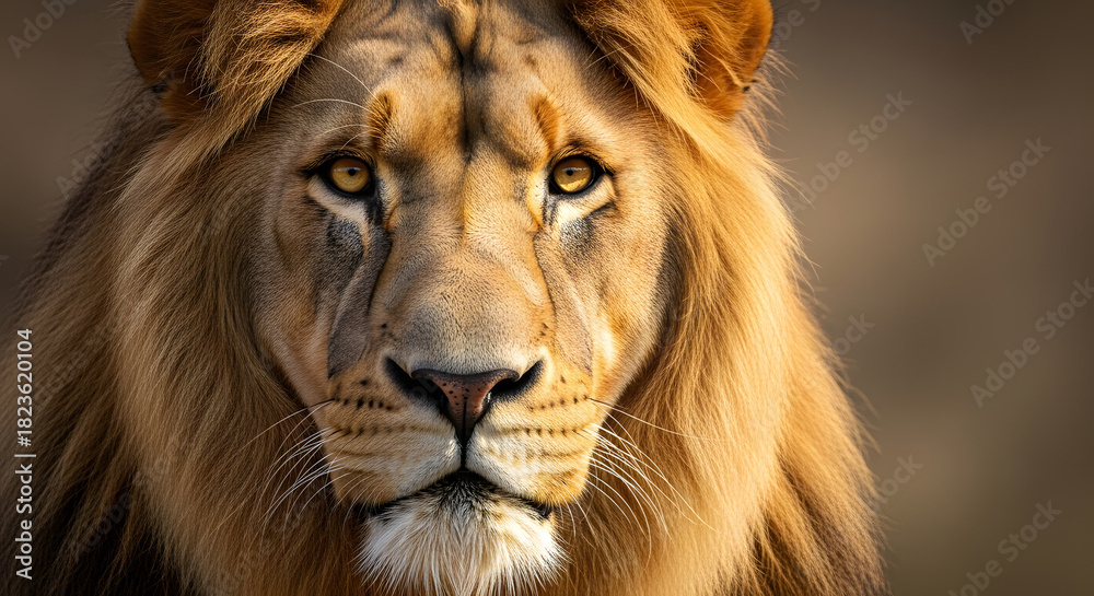 Naklejka premium Lion Portrait