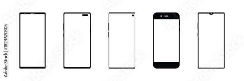 Mobile phone mockup vector illustration. Smartphone  simple modern  vector design . Cell phone icon Simple vector . eps 10