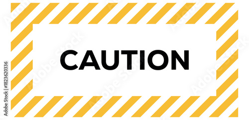 Caution alarm set, danger sign collection. Warning tape with yellow and black diagonal stripes.  warning with black tab, vector. Warn stop seamless line. 