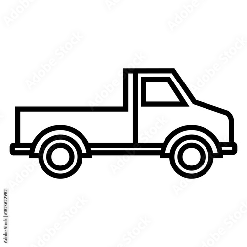 Truck vector icon. Lorry illustration sign. Autotruck symbol. Transportation logo. Delivery web icons.