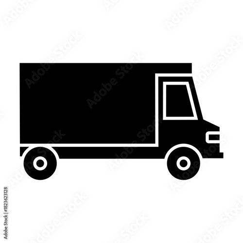 Truck vector icon. Lorry illustration sign. Autotruck symbol. Transportation logo. Delivery web icons.