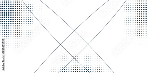 Abstract halftone circle dot pattern on background. Polka dot pattern template Monochrome dotted texture modern seamless. Dots pop art comics with summer background. Vector blot half tone collection.	