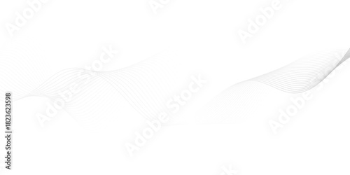 Abstract grey wavy lines Digital frequency track equalizer background. Curved wave smooth stripe seamless pattern. Wave lines created using blend tool. graphic design template banner business wave.	