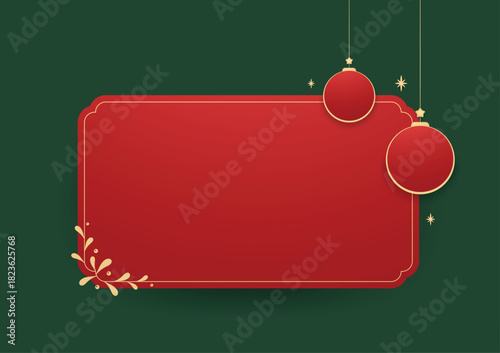 Christmas Label or Frame. Christmas sale stickers and label. Price tag holiday. Christmas stickers. Free space for text.