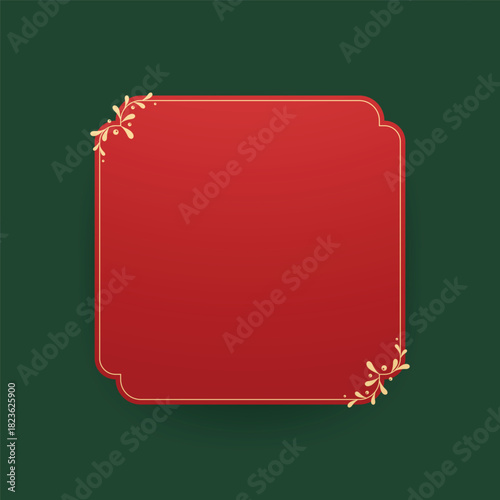 Christmas Label or Frame. Christmas sale stickers and label. Price tag holiday. Christmas stickers. Free space for text.