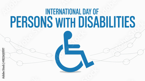 International Day of Persons with Disabilities with Wheelchair Icon
