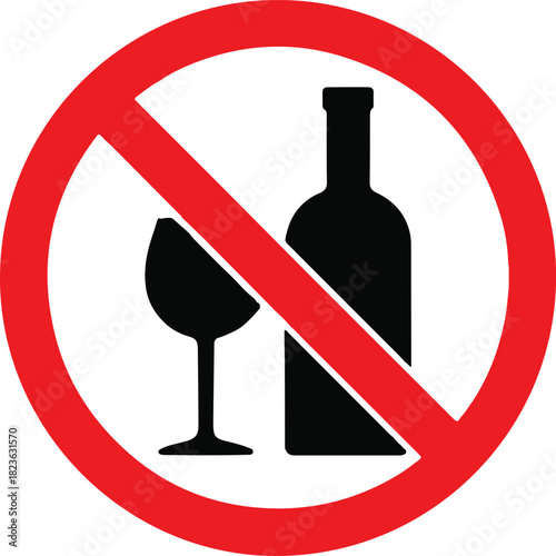 No alcoholic drinks sign