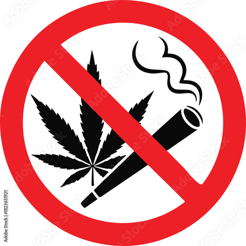 No cannabis smoking sign