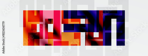 Abstract pixelated design. Vivid colors blend, forming distorted text resembling NASA. White background provides contrast. Modern aesthetic.