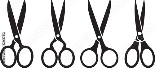 Scissors vector silhouette icon