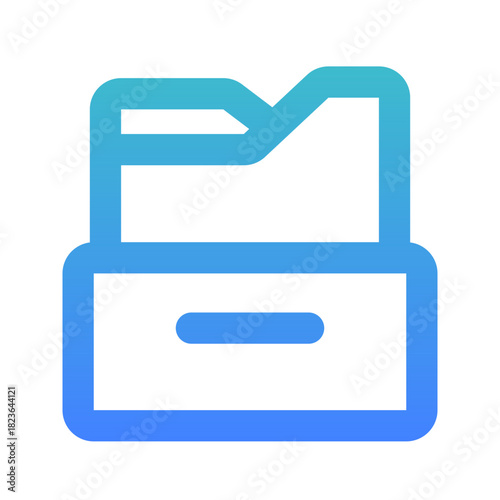archived bold gradient icon
