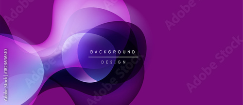Abstract purple design. Flowing shapes create dynamic visual effect. Modern background suitable for various projects.