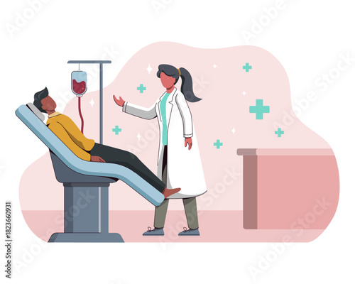 Donor Talks To Doctor