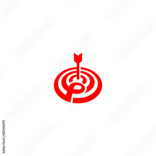A precise bullseye target forming a unique letter monogram logo. Perfect for marketing agencies, focus-based brands, analytics companies, strategy firms, and modern identity visuals.