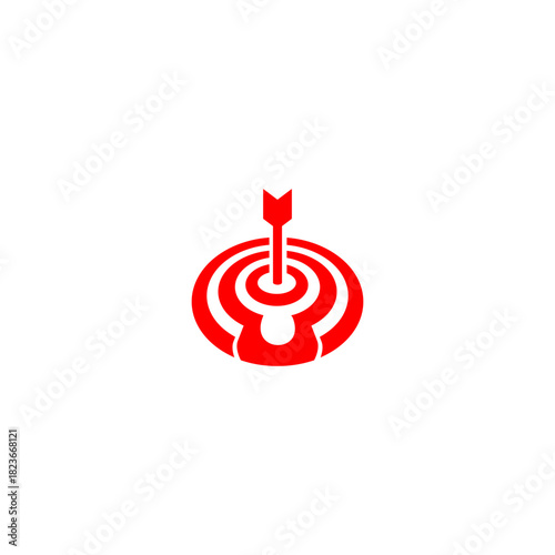 A precise bullseye target forming a unique letter monogram logo. Perfect for marketing agencies, focus-based brands, analytics companies, strategy firms, and modern identity visuals.