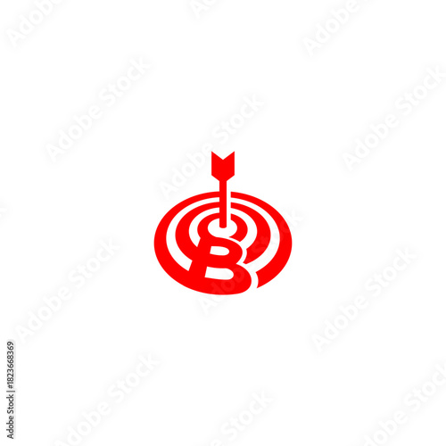 A precise bullseye target forming a unique letter monogram logo. Perfect for marketing agencies, focus-based brands, analytics companies, strategy firms, and modern identity visuals.