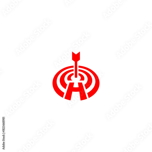 A precise bullseye target forming a unique letter monogram logo. Perfect for marketing agencies, focus-based brands, analytics companies, strategy firms, and modern identity visuals.