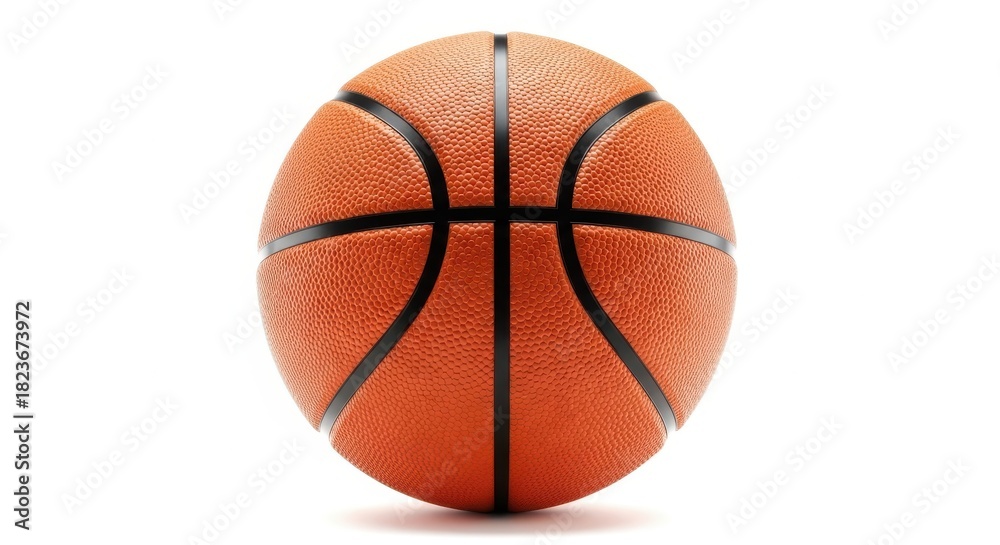 Fototapeta premium Basketball Ball isolated on white background, full depth of field