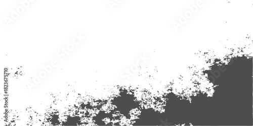 Abstract grunge ink splat texture border vector illustration design