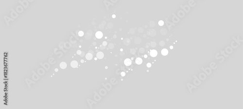 Snowfall in the night sky background, Christmas snowflakes transparent overlay background, Snowstorm vector illustration on dark. 3d render of an abstract background