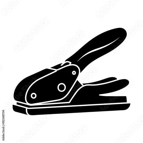 Single hole puncher for paper documents and crafts.