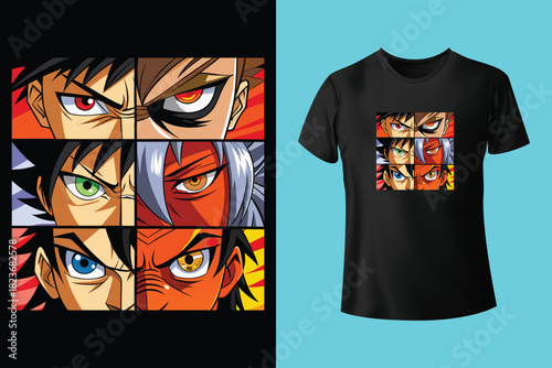 A stylized illustration of a man with a split face.