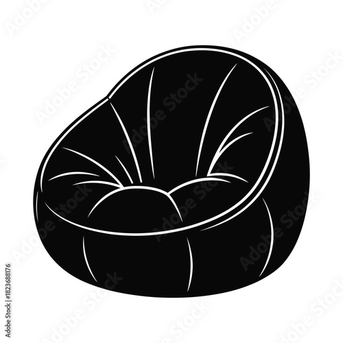 Bean Bag Chair Silhouette - Comfort, Relaxation & Modern Furniture