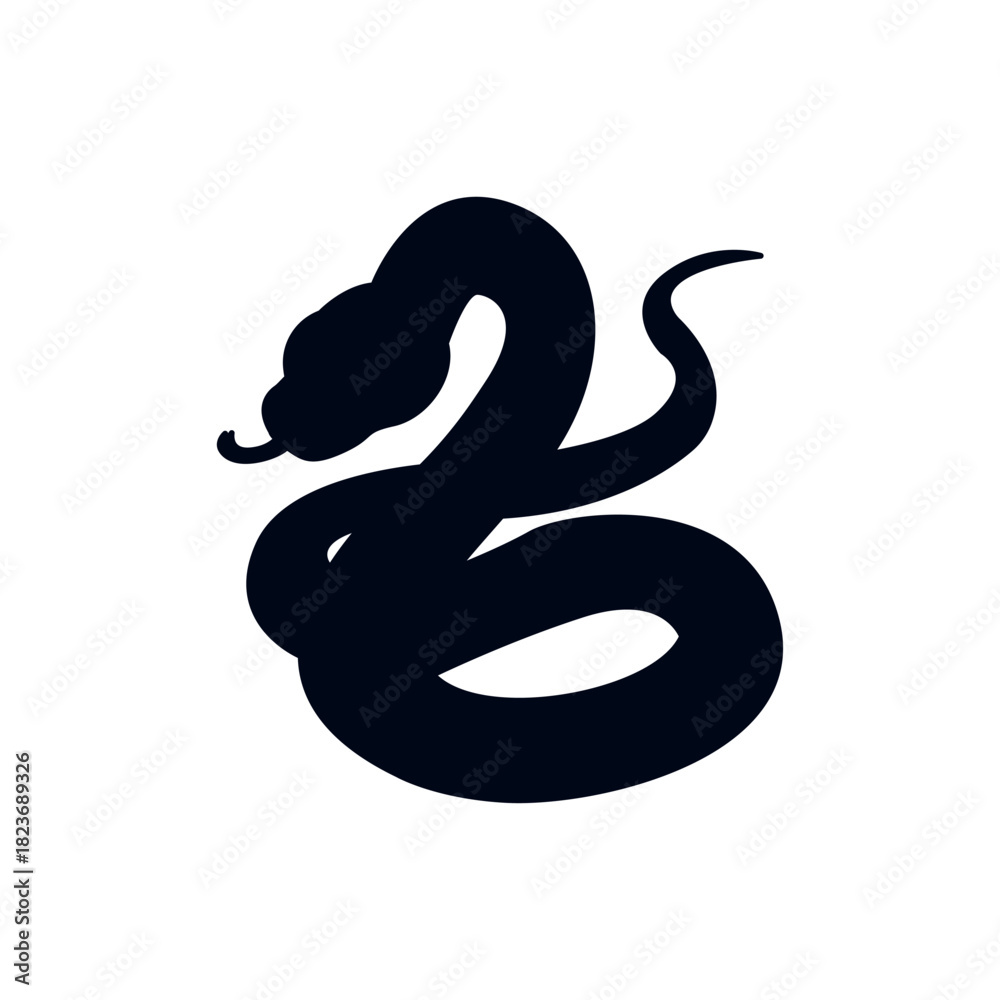 custom made wallpaper toronto digitalgreen snake cute reptile animal serpent emoji symbol sign icon vector illustration isolated flat