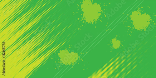 Dots halftone green and blue color pattern gradient grunge texture background. vector illustration eps 10
