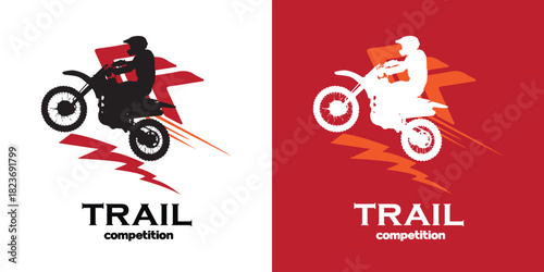 Extreme Dirt Bike Rider Logo for Motocross Community